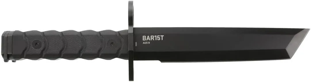 SOG BAR15T Tanto Bayonet Professional Knife for Tactical & Survival Enthusiasts | 7-inch Tanto-Shaped AUS-8 Steel Blade