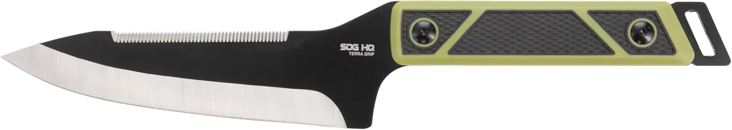 SOG Terragrip Camp Knife/HQ Edition/6.7" Blade/Trap Blister