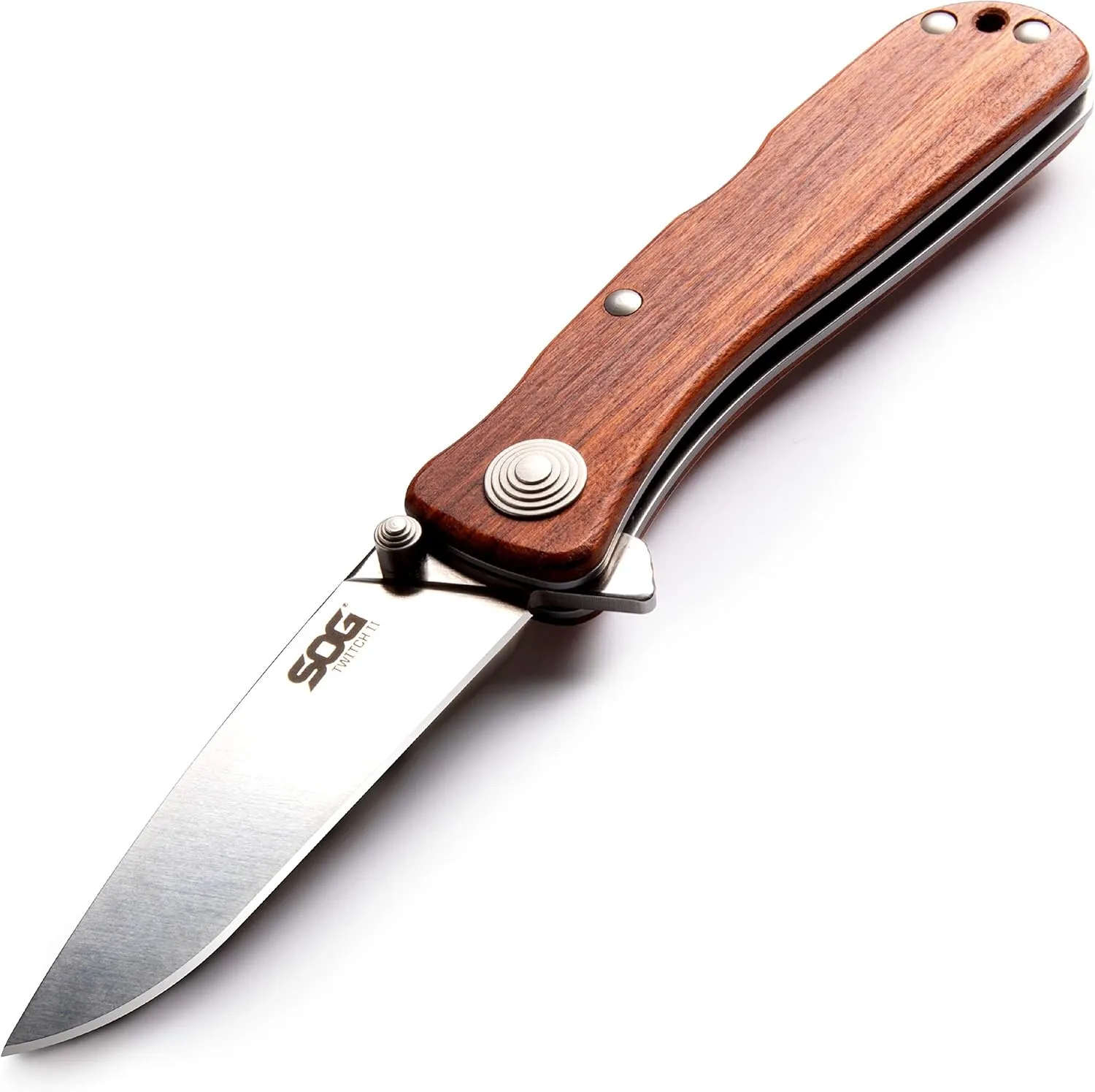 SOG Twitch II Drop Point 2.65in Everyday Carry Portable Compact Well-Rounded Camping Pocket Folding Knife | AUS-8 Steel Blade