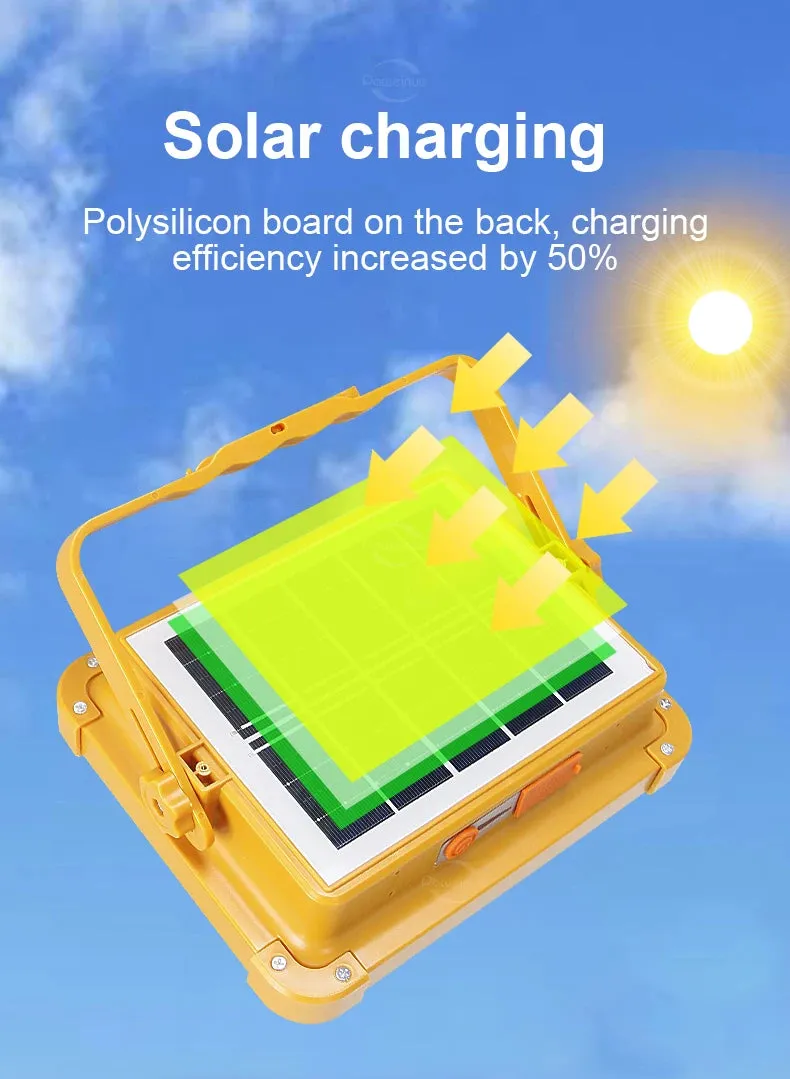Solar Camping Light 400? with 20000mAh Power Bank, LED Flashlight, Magnetic Portable Lantern, Rechargeable Emergency Repair Lamp