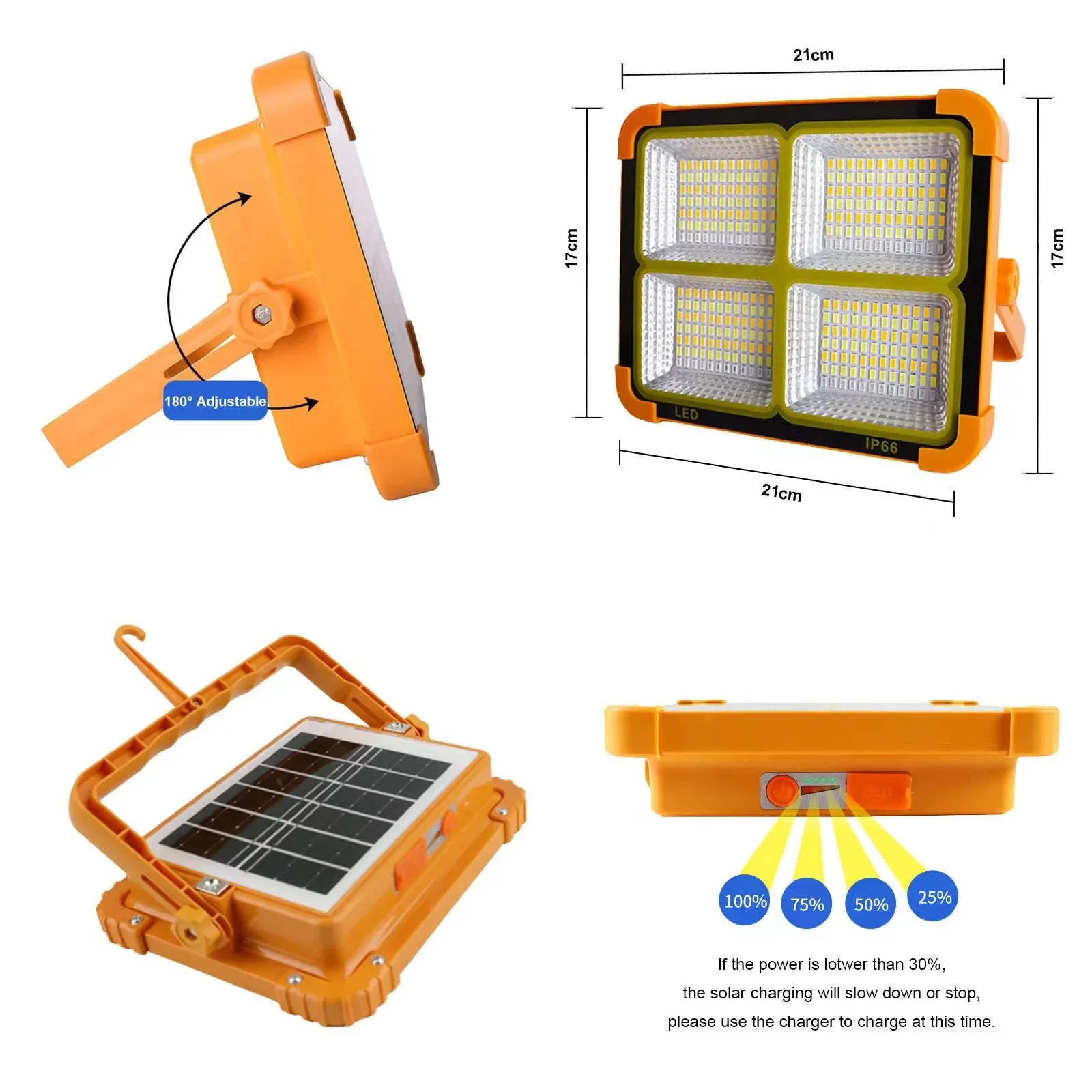Solar Camping Light 400? with 20000mAh Power Bank, LED Flashlight, Magnetic Portable Lantern, Rechargeable Emergency Repair Lamp