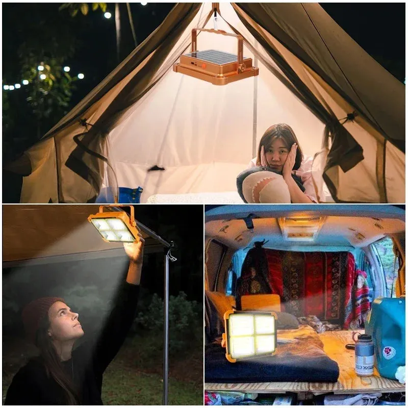 Solar Camping Light 400? with 20000mAh Power Bank, LED Flashlight, Magnetic Portable Lantern, Rechargeable Emergency Repair Lamp