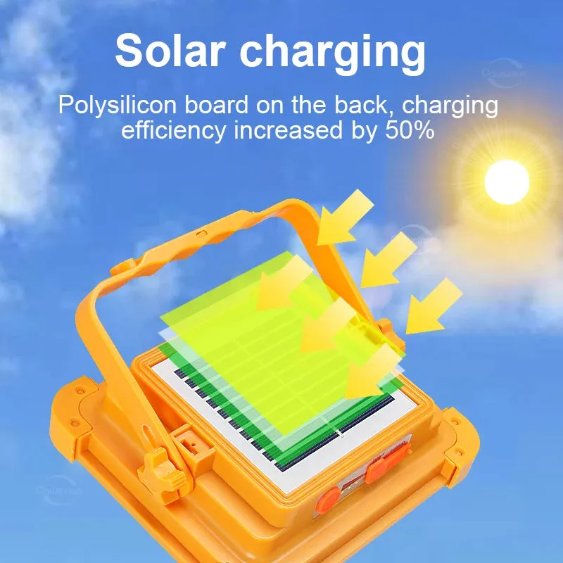 Solar Camping Light 400? with 20000mAh Power Bank, LED Flashlight, Magnetic Portable Lantern, Rechargeable Emergency Repair Lamp