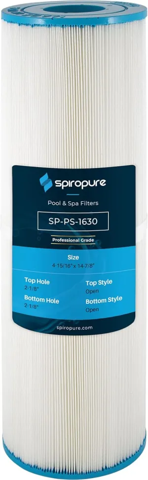SpiroPure Replacement for Pleatco PMT50 Unicel C-4305 Filbur FC-1630 Sundance 6540-497 Martec CL-2807 Sonfarrel 220142 Hot Tub Spa Pool Filter Replacement Cartridge