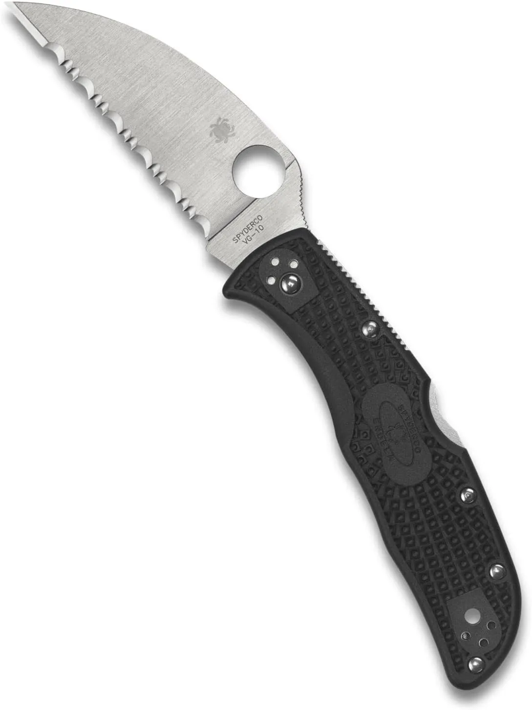 Spyderco Endela Wharncliffe Lightweight Knife with VG-10 Stainless Steel Blade and FRN Handle - SpyderEdge - C243FSWCBK