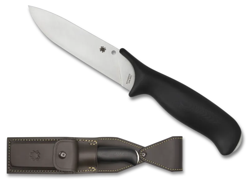Spyderco FB42GP Zoomer Hamaguri Convex 20CV Hidden Tang Fixed Blade PlainEdge Knife