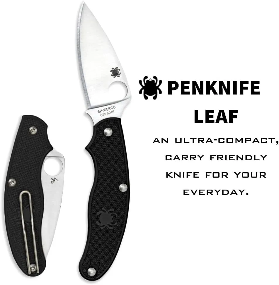 Spyderco Lightweight Drop-Point Plain Edge Knife