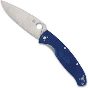 Spyderco Resilience Lightweight Folding Knife with CPM S35VN Stainless Steel Blade and Durable Blue FRN Handle - PlainEge - C142PBL