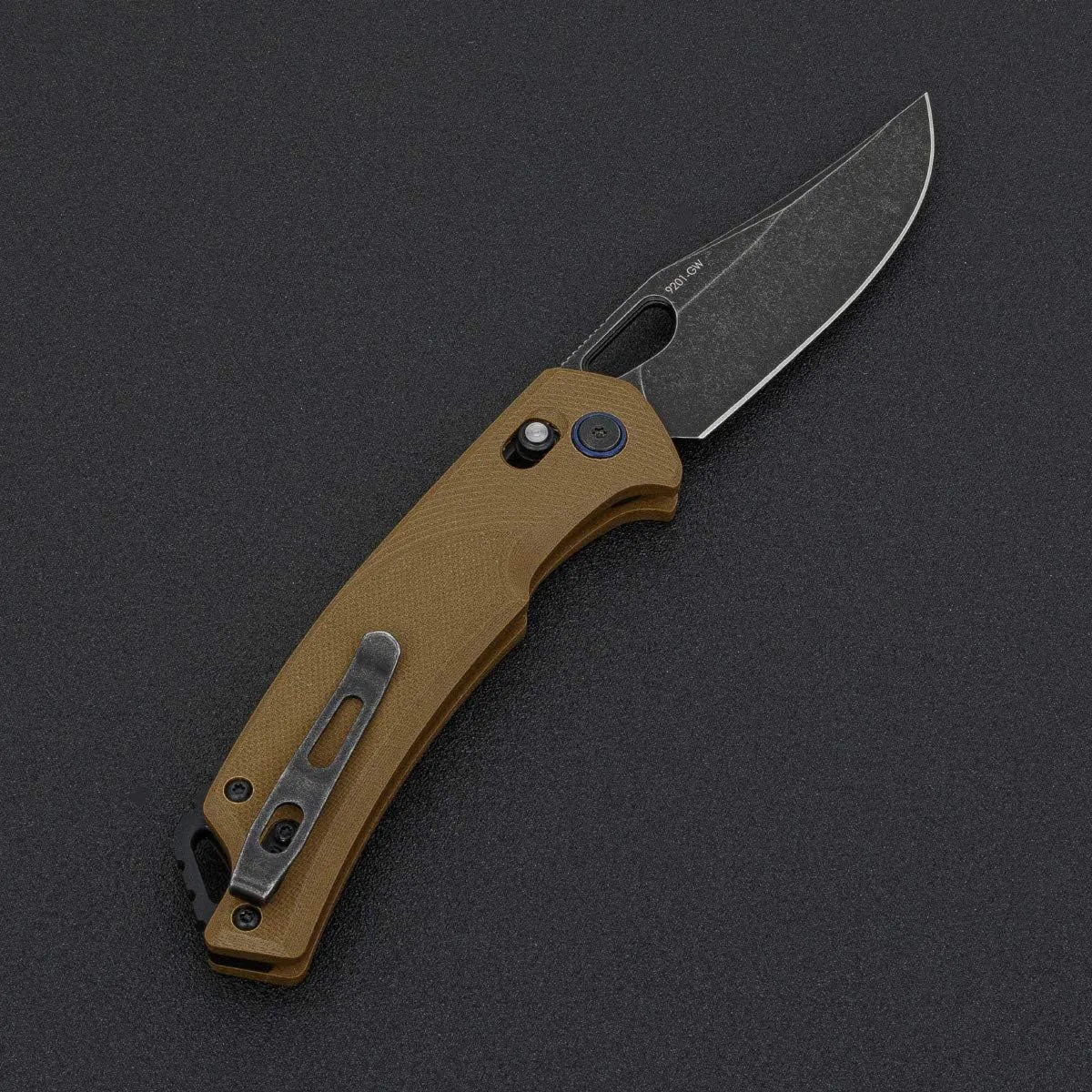 SRM Folding Pocket Knife, 2-Position Pocket Clip, Ambidextrous lock, D2 Steel Blade, Thumb Hole Opening, G10 Handle, Cool Knives for Outdoor Survival Camping EDC