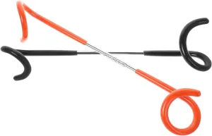 Stainless Steel Camp Hooks Set of 2 Universal Hooks for Outdoor Lighting Tents and Gear Storage Black Orange