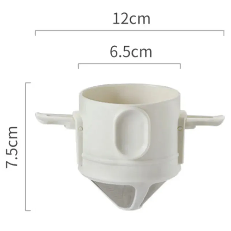 Stainless Steel Portable Coffee Filter Drip Coffee Tea Holder – Reusable Coffee Dripper & Mug Set
