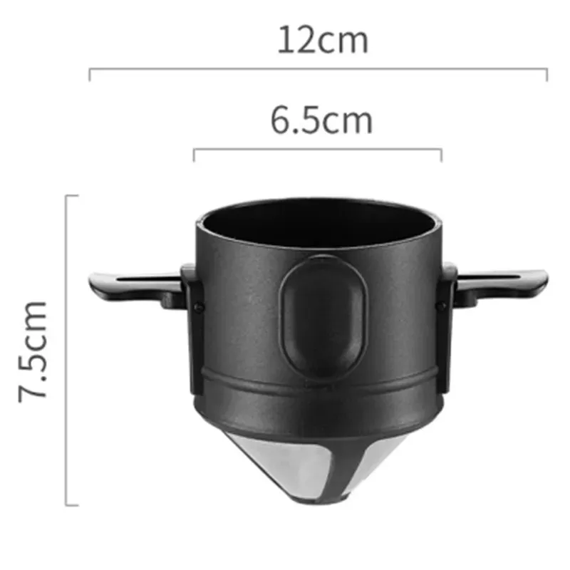 Stainless Steel Portable Coffee Filter Drip Coffee Tea Holder – Reusable Coffee Dripper & Mug Set