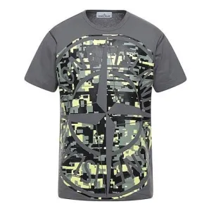 STONE ISLAND DIGITAL CAMO T-SHIRT GREY