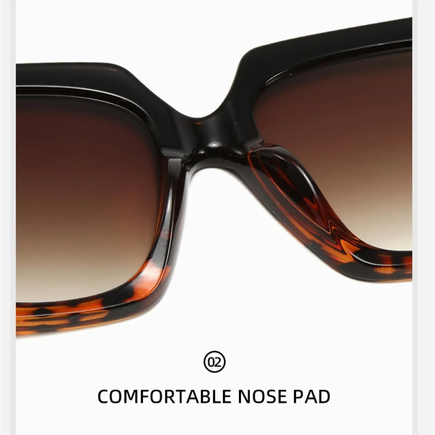 Style Simple Sunglasses with Metal Five-pointed Stars and Sun Protection.
