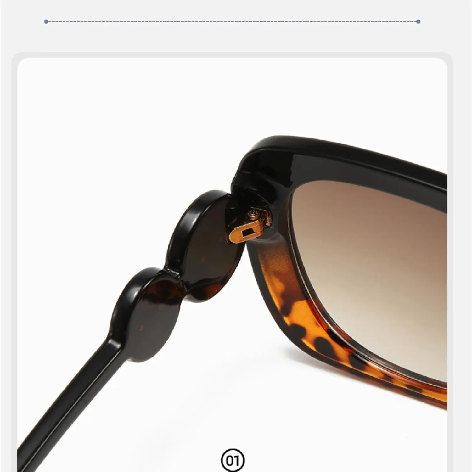 Style Simple Sunglasses with Metal Five-pointed Stars and Sun Protection.
