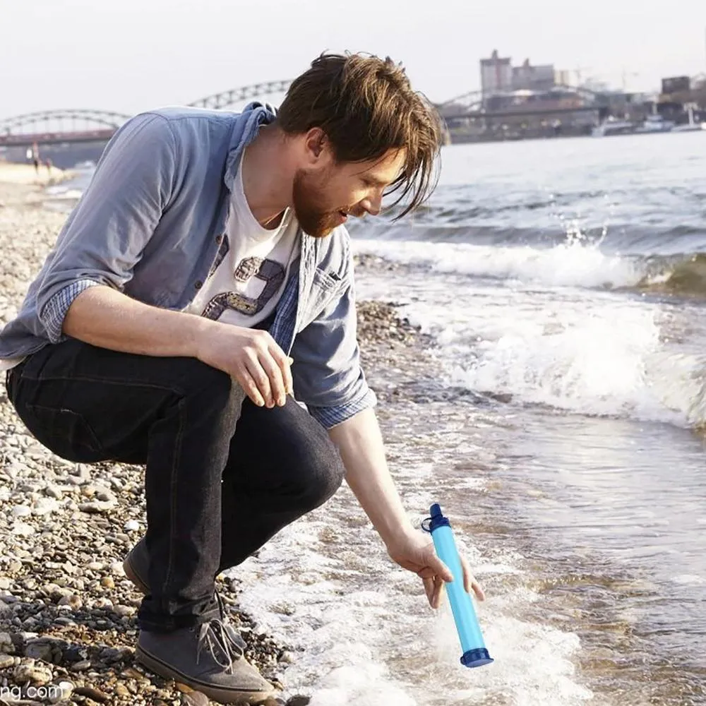 Survival Water-Filtering Straw