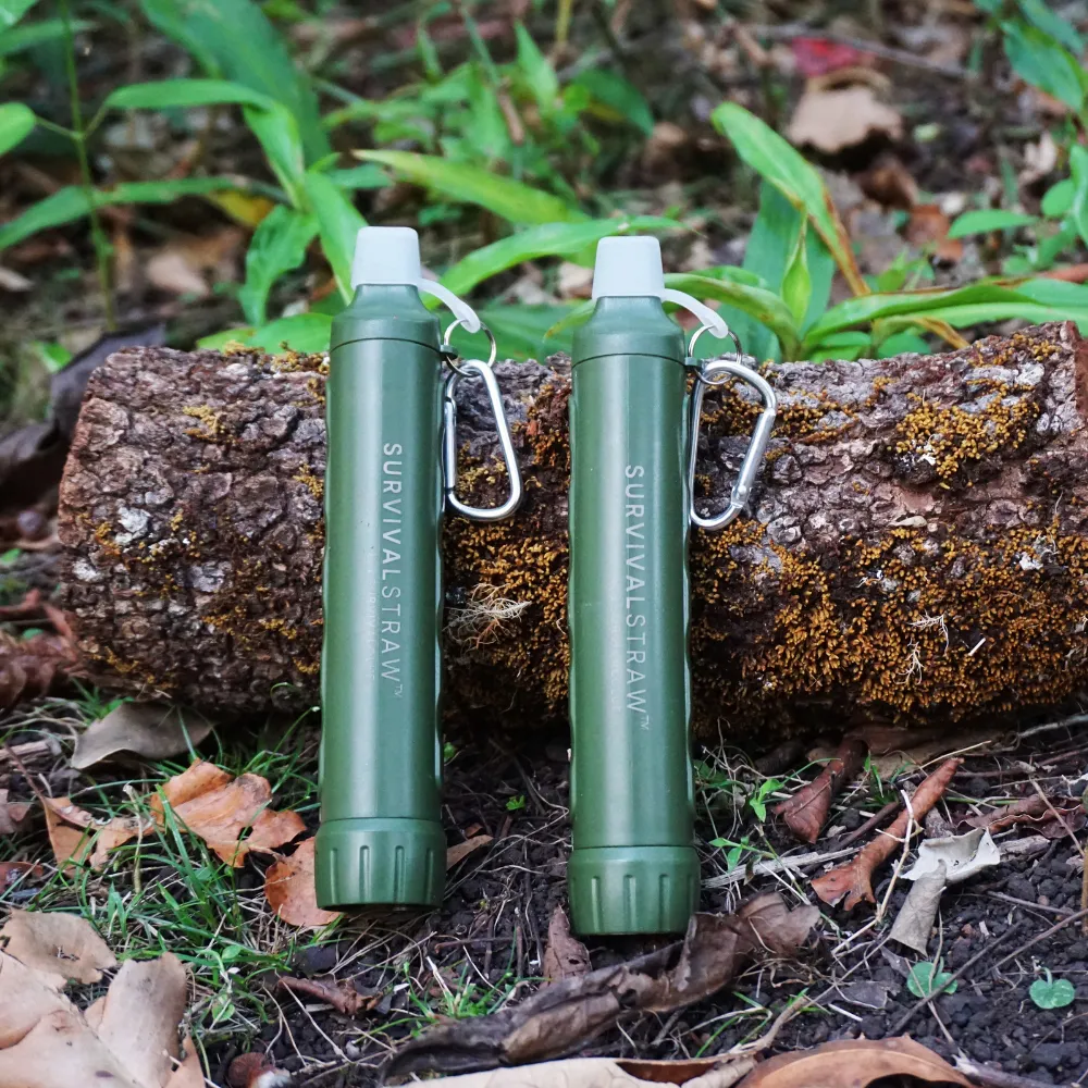 SurvivalStraw™️ Portable Water Filter x2 Bundle