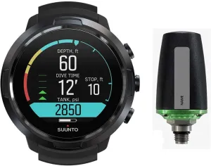 Suunto D5 ALL BLACK WITH USB CABLE & POD PKG