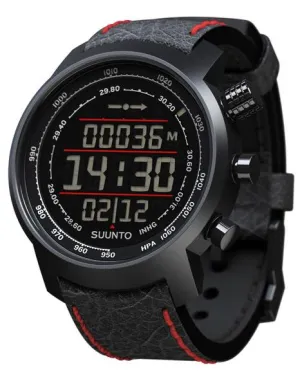 Suunto Elementum Terra - Black Leather Strap - Altimeter - Barometer - Compass