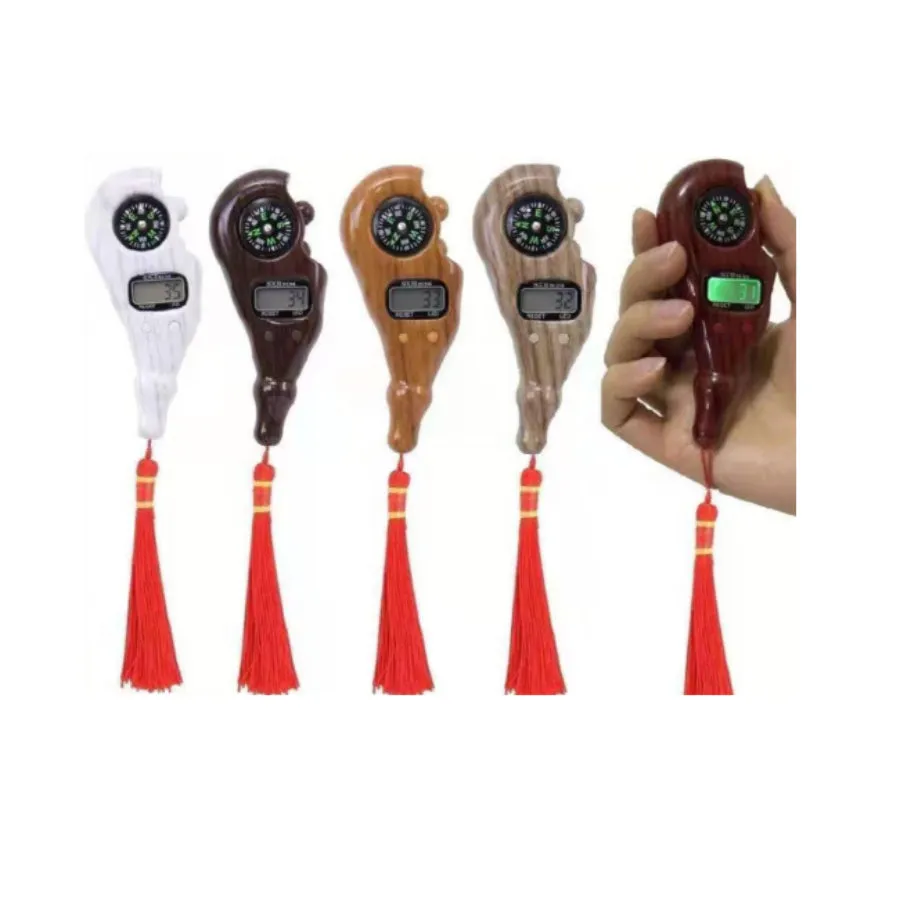 SXH5136 Electronics Tally Counter With LED Wooden Colors Digital Tasbih