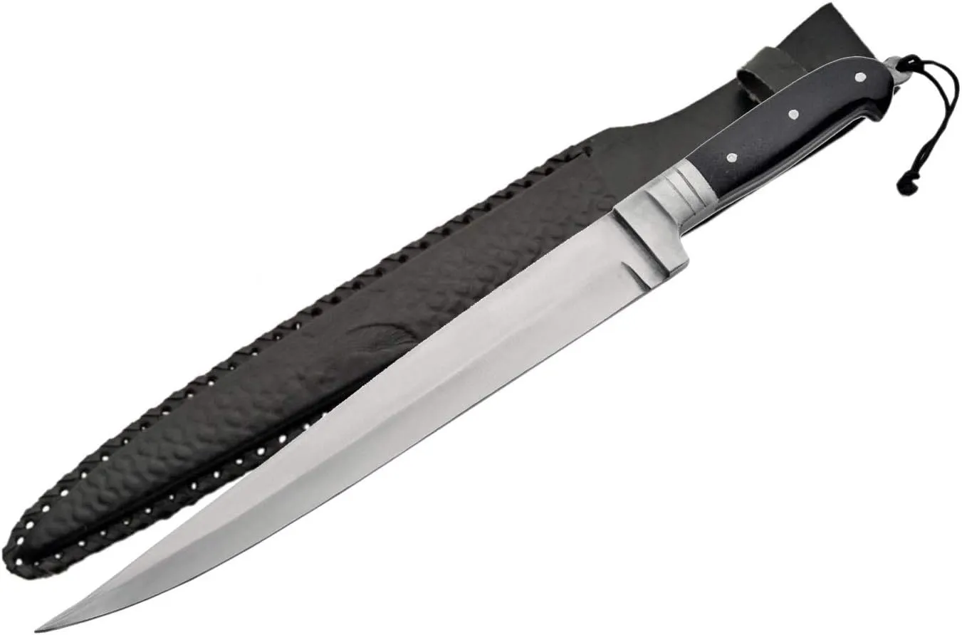 SZCO Supplies Khyber Bowie Knife,Black,19 inches