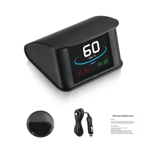 T600 GPS Speedometer for Car Digital Speedomete MPH GPS Head Up Display for Car, HUD with Mileage, Compass, Time, Voltage, Altitude, Overspeed Alarm, BAT Alarm, Driving Distance for All Vehicle