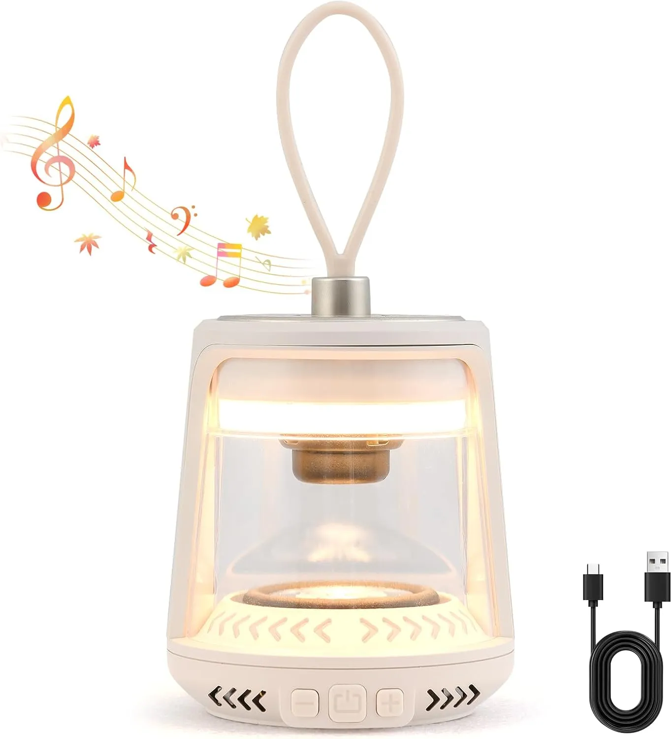 Tangkula Rechargeable Camping Lamp, Dimmable Outdoor Camping Lights with 3 Light Colors & RGB Mode, IPX5 Waterproof Camping Lantern with Wireless Speaker, Magnet Base for Camping/Hiking/Fishing