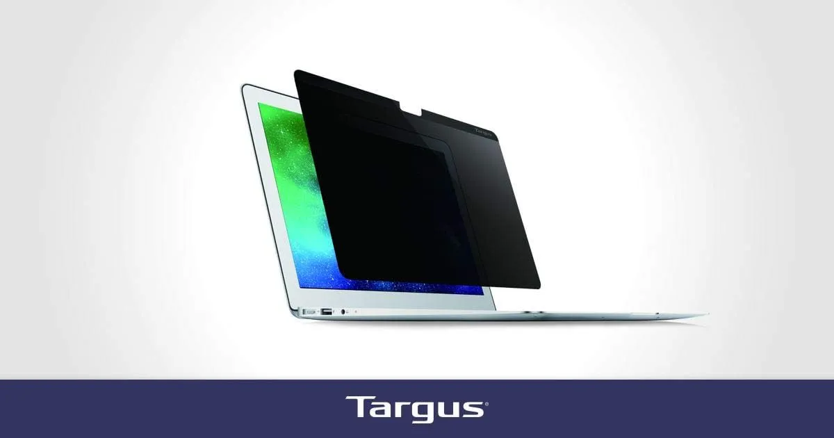 Targus 4Vu Privacy Screen for 13" MacBook Pro and MacBook Air - Privacy Up To 30-Degree Viewing Angle with Anti-Reflective Coating and Blue Light Filter (ASM133MBP6GL)