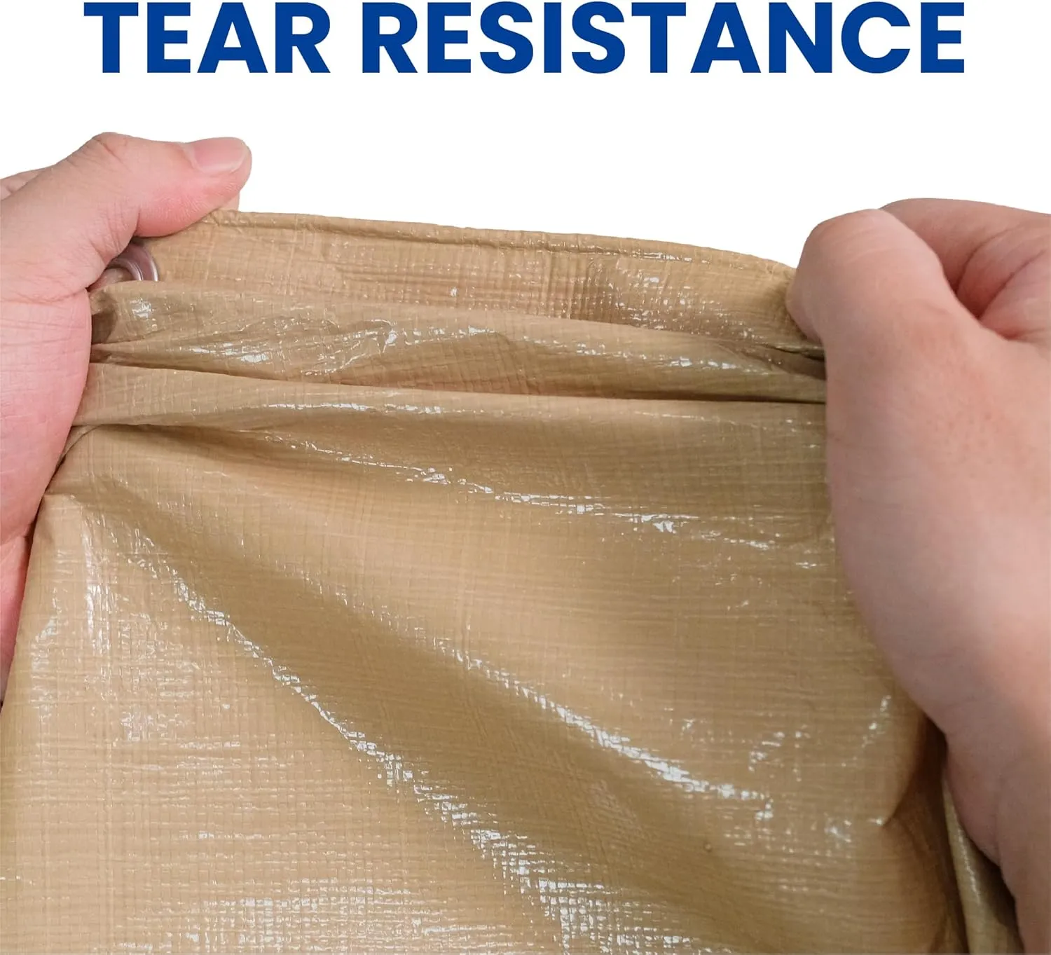 Tarp 15x20 Heavy Duty Waterproof Beige Tarp 12.5mil,Durable,Multipurpose, Weather Resistant,Uv Resistant,Tear Resistant,Can Be Used for Outdoor Furniture,Cars,Ships,Roofs-by MVPNET
