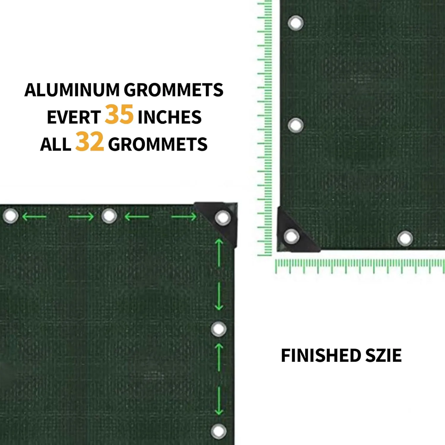 TARPAL 20x30 Feet Green Tarp Waterproof Multipurpose Protective Cover All Purpose Outdoor Poly Tarps Cover for Swimming Pool, Roof Waterproofing,Boat, car, Camping, firewood,Outdoor Furniture,etc