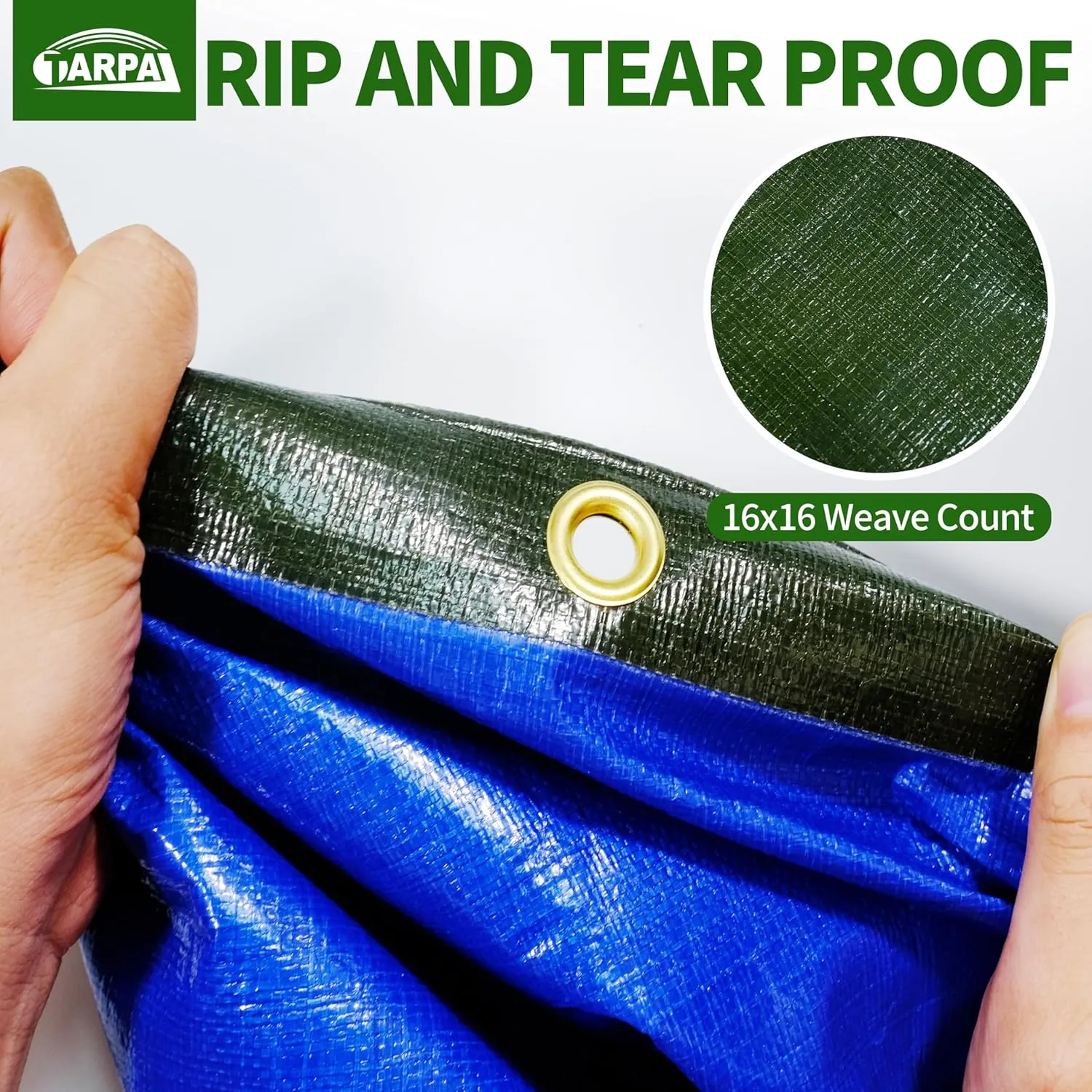 TARPAL Tarps 6x8 Feet Small Tarp 16mil Heavy Duty Tarp with Brass Grommets Every 17.7" Green Tarps UV Protection&Anti-Tear Cover for Firewood,Roof,Pool,Tarpaulin