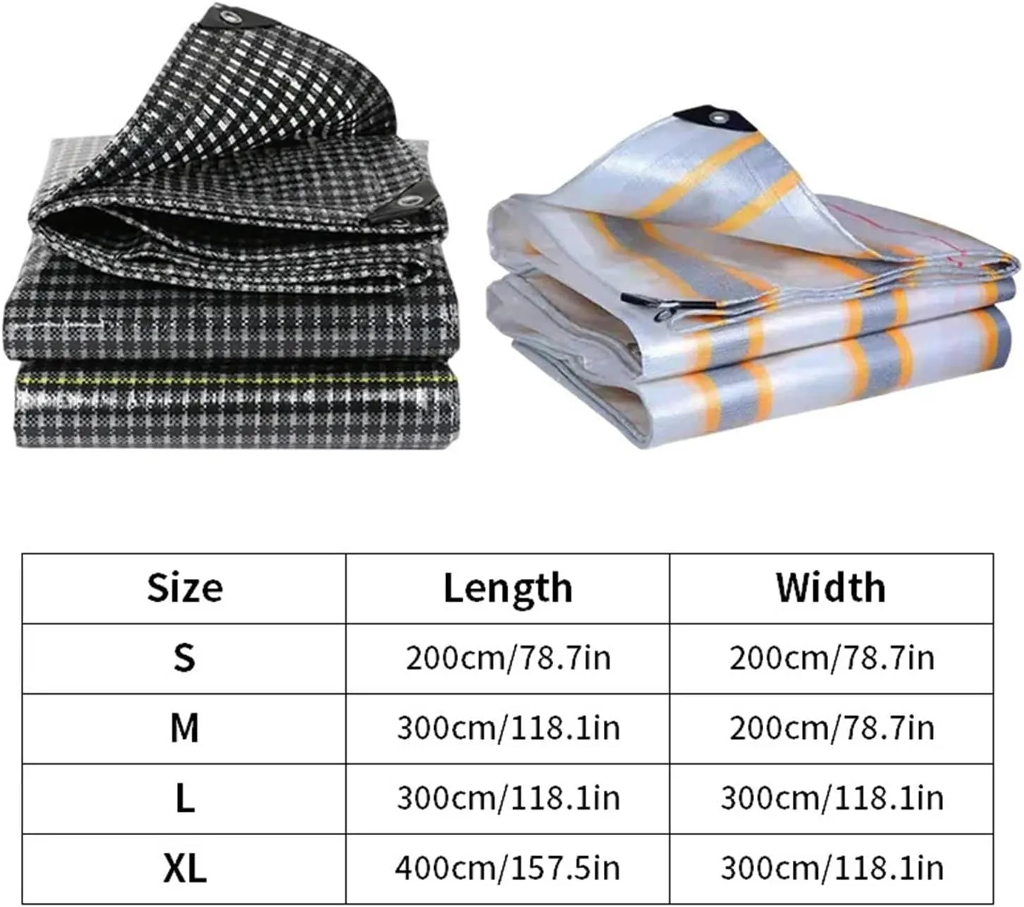 Tarpaulin Waterproof Outdoor Camping Awning Tarp Portable Sun Shelter Cloth Home Garden Backyard Awning Canopy Car Shed Cover(B1,3X3M)