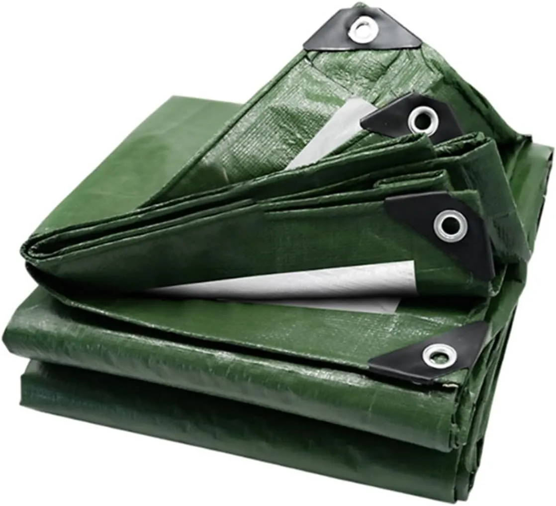 Tarpaulin Waterproof Outdoor Camping Awning Tarp Portable Sun Shelter Cloth Home Garden Backyard Awning Canopy Car Shed Cover(B1,3X3M)