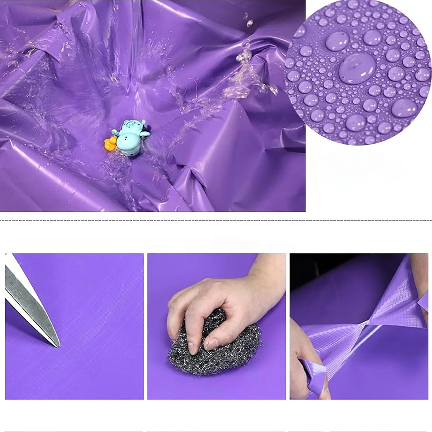Tarps Heavy Duty Waterproof, Outdoor Rain Cover, Tarpaulin with Grommets and Reinforced Edges, Waterproof, UV Resistant, Rip and Tear Proof, for Pool Cover and Camping Tent