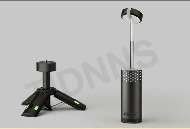 Telescopic LED Flashlight Lamp with Tripod: Rechargeable Outdoor Camping Torch