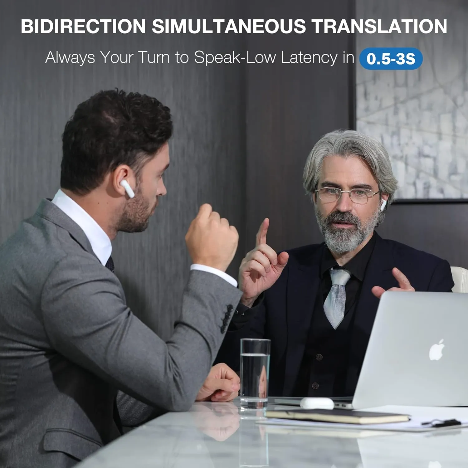 Timekettle WT2 Edge W3 Translator Device, Bidirection Simultaneous Translation, Translator Earbuds with 40 Languages, Offline Translator, Fast Reaction with Revolutionary Al Tech, Offline Version