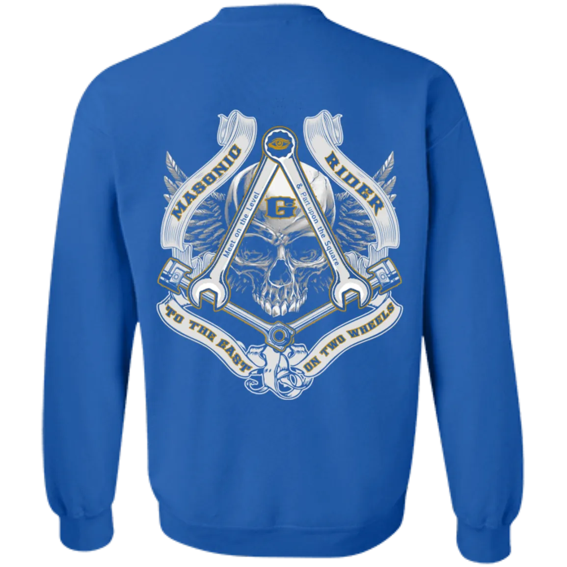 To The East On Two Wheels Freemason Square & Compass Symbol