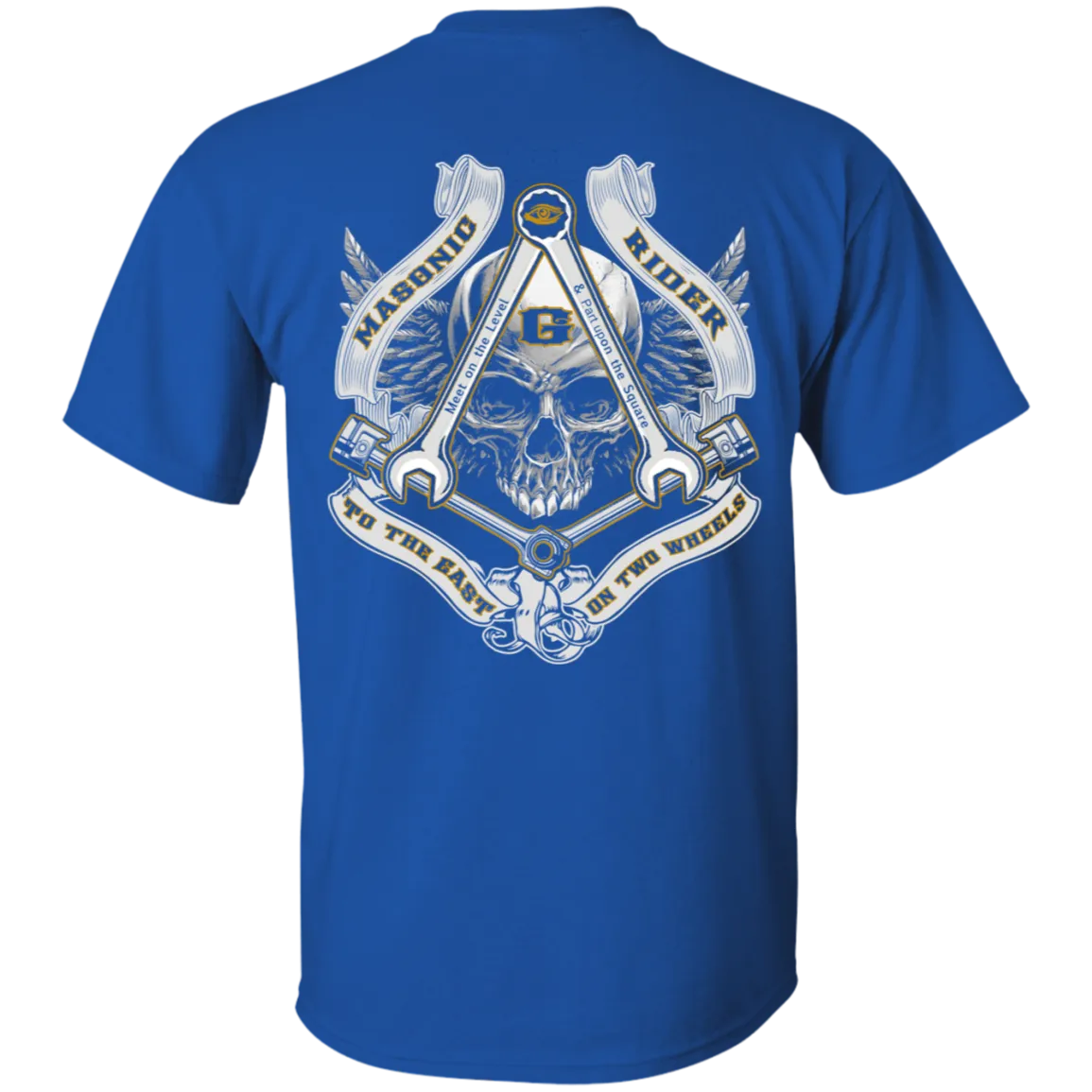 To The East On Two Wheels Freemason Square & Compass Symbol