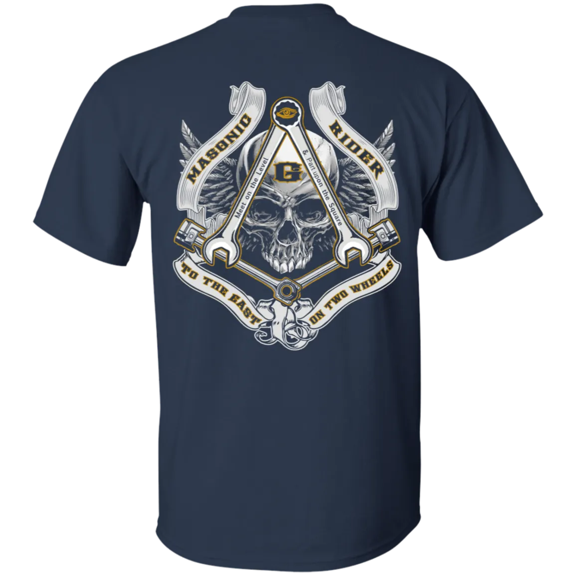 To The East On Two Wheels Freemason Square & Compass Symbol