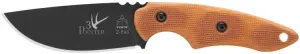 Tops Knives TP3PR02: 3 Pointer Tan Canvas Micarta Fixed blade - Black Kydex/Belt Loop Sheath
