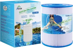 TOREAD NSF-50 Certified Watkins 31114 Replacement Tiger River Spa Filter, Compatible Unicel C-8465, PWK65, Filbur FC-3960, 71827, 71828 Hot Tub Filter, 65 sq. ft Hot Spring Spa Filter(1)