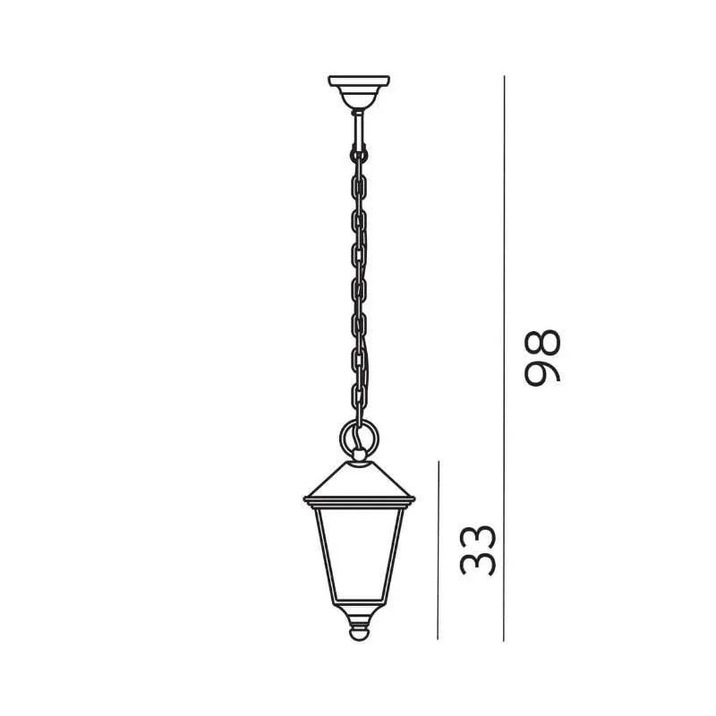 Traditional Exterior Hanging Lantern | Assorted Finishes