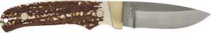 Uncle Henry PH2N Next Gen Mini Pro Hunter 6.75in High Carbon S.S. Full Tang Fixed Blade Knife with a 2.8in Blade and Staglon Handle for Outdoor Survival, Camping and Hunting, White/Brown