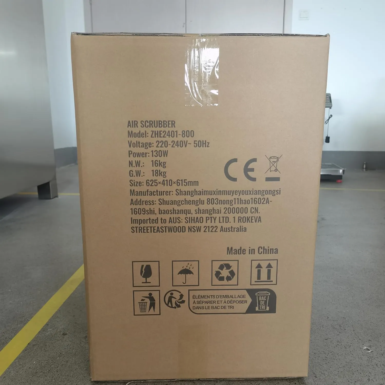VEVOR Air Scrubber with 3-Stage Filtration, Stackable Negative Air Machine 800 CFM, Air Cleaner with MERV10, Carbon, H13 HEPA, for Home, Industrial and Commercial Use