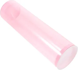 VICASKY Badminton Storage Tube Basket Tennis Ball Dropper Tennis Ball Storage Bags Tennis Balls Case Tennis Ball Collector Racquetball Bag Filter Portable Pink Plastic