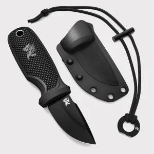 W-MINI - EDC Neck Knife with Sheath and Necklace - Small EDC Fixed Blade Knife Necklace and Belt Clip - Pocket Fixed Blade Knives - Full Tang Neck Knife with Sheath Tactical and Fire Starter