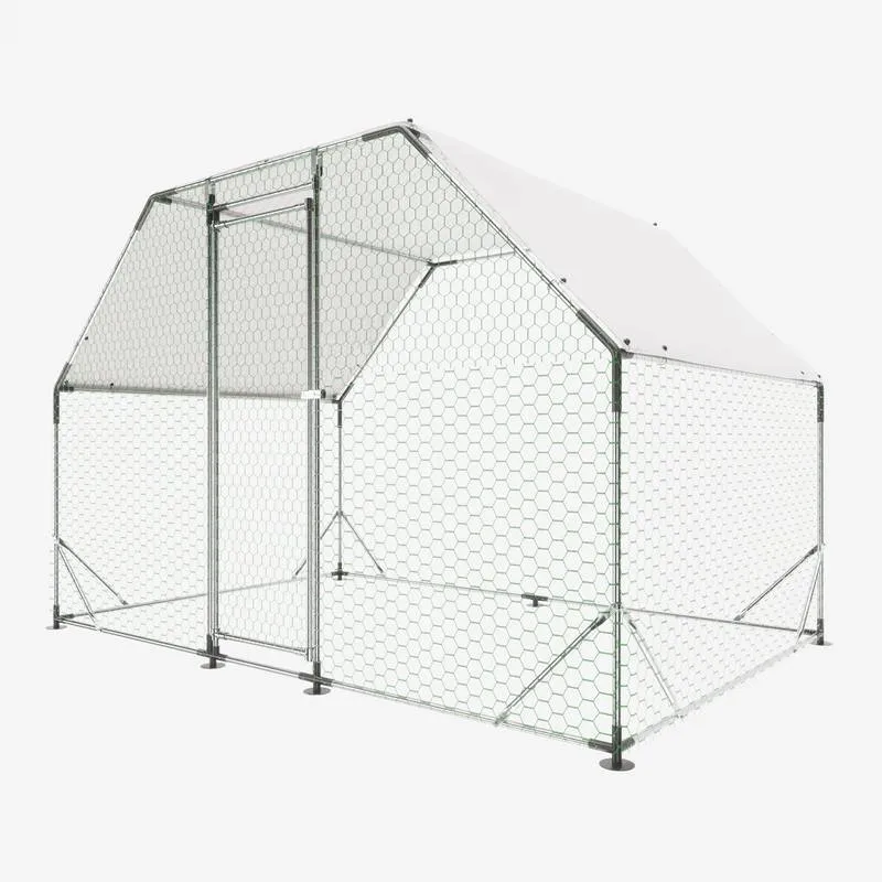 Walk-In Chicken Coop with Waterproof Cover
