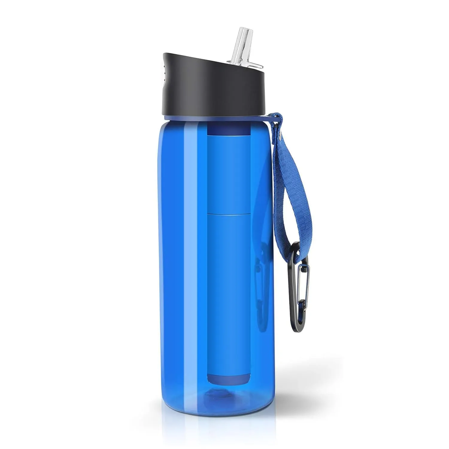 Water Bottle Water Kettles with Filter Outdoor Camping Sports Survival Water Filter Filtration Bottle