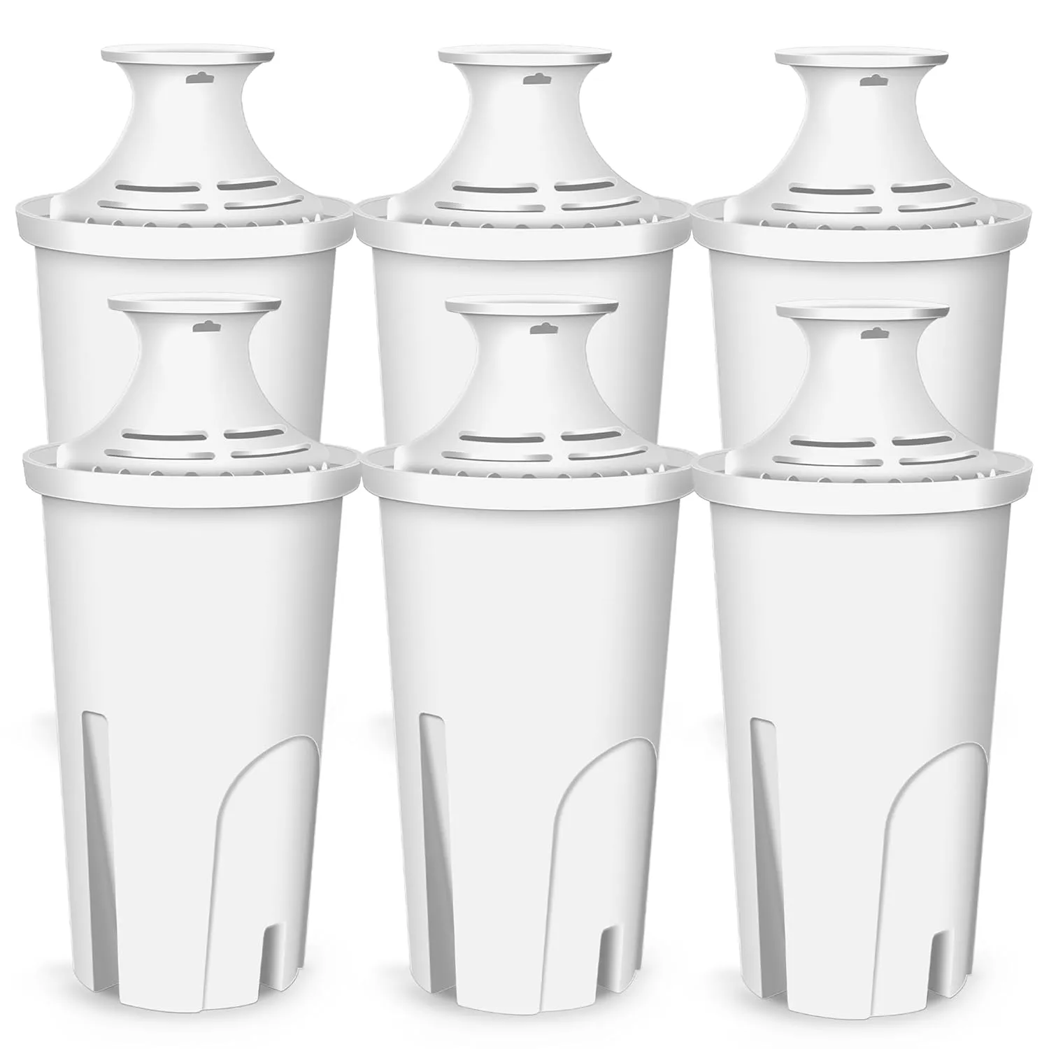 Water Filter Replacement Compatible with Brita Water Pitchers and Dispensers, 6 Pack Filter Fit for Classic 35557, OB03, Mavea 107007, BPA Free