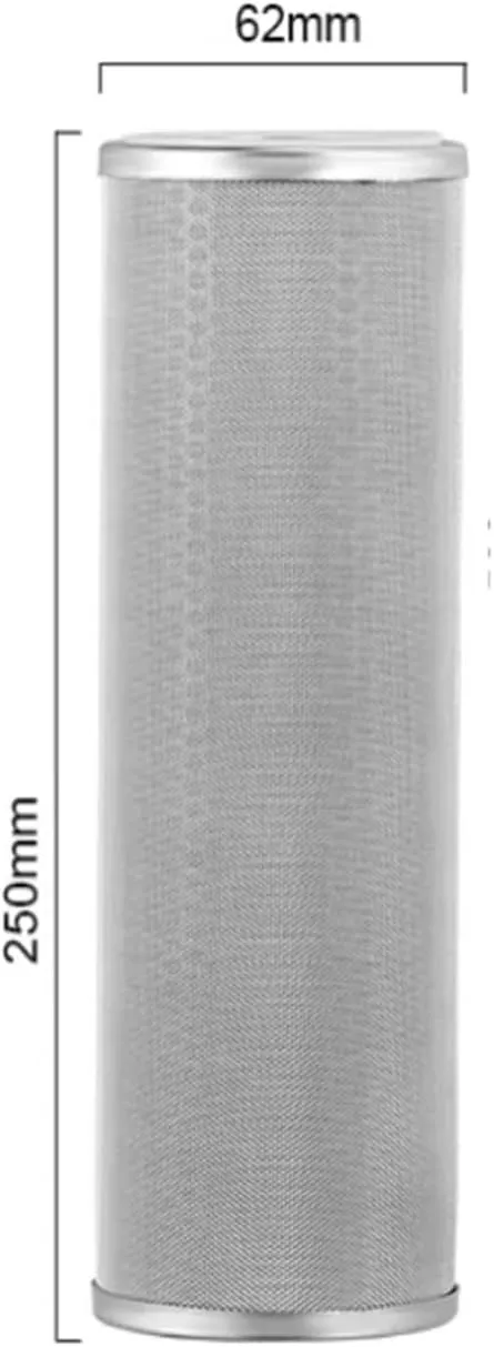 Water Purification Filter 10 inch 200 mesh 304 Stainless Steel Filter 120 Front Filter Ultra-fine Filter Element 400 mesh 800（1pcs）(270um)